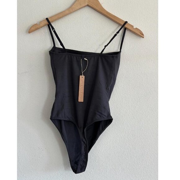 Skims Smooth Layers Cami Bodysuit in Graphite, Size XXS - Picture 4 of 5